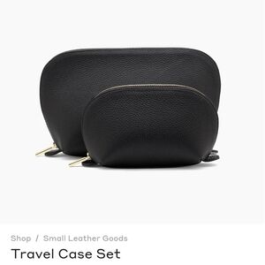 Cuyana Set Of Toiletry Travel Bags NWOT With Organizer Insert